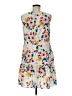CeCe 100% Polyester Floral Ivory Casual Dress Size 8 - photo 2
