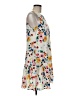 CeCe 100% Polyester Floral Ivory Casual Dress Size 8 - photo 4