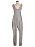 Isabel Solid Gray Jumpsuit Size S - photo 2