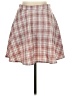 Romwe Plaid Red Pink Casual Skirt Size L - photo 1