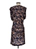 Mango 100% Polyester Print Blue Casual Dress Size XS - photo 2