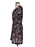 Mango 100% Polyester Print Blue Casual Dress Size XS - photo 5