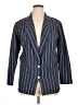 Liz Claiborne 100% Cotton Stripes Blue Blazer Size 8 - photo 1