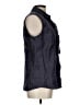 PaperWhite 100% Linen Black Sleeveless Button-Down Shirt Size 12 - photo 4