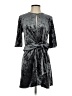 Zara Metallic Gray Cocktail Dress Size S - photo 1