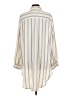 Express 100% Polyester Ivory Long Sleeve Button-Down Shirt Size XL - photo 2
