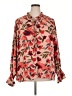 Unbranded Floral Red Long Sleeve Blouse Size 2X - photo 1