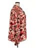 Unbranded Floral Red Long Sleeve Blouse Size 2X - photo 4