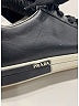 Prada 100% Leather Solid Black Sneakers Size EU 39 - photo 3