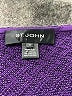 St. John Chevron-herringbone Purple Formal Skirt Size 10 - photo 4
