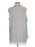 Vince Camuto 100% Polyester Silver Sleeveless Blouse Size L - photo 2