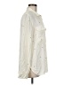 Gap 100% Rayon Stars Ivory Long Sleeve Button-Down Shirt Size M - photo 4
