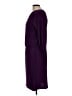 Talbots Solid Purple Casual Dress Size L - photo 5