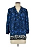 Banana Republic 100% Polyester Blue 3/4 Sleeve Blouse Size S - photo 1