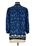 Banana Republic 100% Polyester Blue 3/4 Sleeve Blouse Size S - photo 2