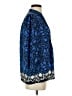 Banana Republic 100% Polyester Blue 3/4 Sleeve Blouse Size S - photo 4