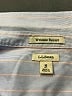 L.L.Bean 100% Cotton Stripes Blue 3/4 Sleeve Button-Down Shirt Size M - photo 7