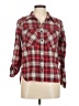 Forever 21 Plaid Red Long Sleeve Button-Down Shirt Size M - photo 1