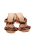 Express 100% Polyurethane Tan Brown Sandals Size 9 - photo 2