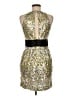 Robert Rodriguez 100% Polyester Metallic Gold Cocktail Dress Size 6 - photo 2