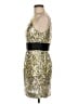 Robert Rodriguez 100% Polyester Metallic Gold Cocktail Dress Size 6 - photo 5