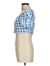 Monki 100% Cotton Blue Short Sleeve Blouse Size S - photo 5