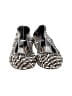 Sigerson Morrison Checkered-gingham Chevron-herringbone Marled Multi Color Black Flats Size 6 1/2 - photo 2