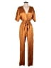 Joie Animal Print Gold Jumpsuit Size S - photo 1