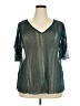 Unbranded Teal 3/4 Sleeve Blouse Size 3X (estimated) - photo 1