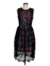Wolven 100% Polyester Stars Black Cocktail Dress Size 6 - photo 1