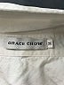 Grace Chow Ivory Long Sleeve Button-Down Shirt Size M - photo 7