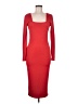 Almost Famous Solid Red Cocktail Dress Size M - photo 1