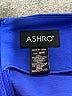 ASHRO Argyle Blue Faux Leather Skirt Size 16w - photo 4