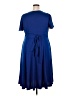 Unbranded Solid Blue Casual Dress Size 18 - photo 2