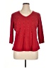 Karen Scott Red 3/4 Sleeve Top Size XL - photo 1