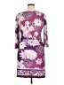 White Mark 100% Polyester Print Purple Casual Dress Size XL - photo 2