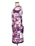 White Mark 100% Polyester Print Purple Casual Dress Size XL - photo 5