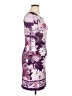 White Mark 100% Polyester Print Purple Casual Dress Size XL - photo 4
