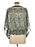 Max Edition Green Short Sleeve Blouse Size L - photo 2