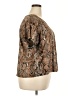 Torrid Animal Print Brown Short Sleeve Blouse Size 3X Plus (3) - photo 4