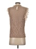 Cable & Gauge Tan Sleeveless Blouse Size S - photo 2