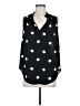Ann Taylor 100% Polyester Polka Dots Black Sleeveless Blouse Size M - photo 1