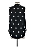 Ann Taylor 100% Polyester Polka Dots Black Sleeveless Blouse Size M - photo 2