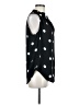 Ann Taylor 100% Polyester Polka Dots Black Sleeveless Blouse Size M - photo 4