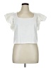 A New Day 100% Cotton White Short Sleeve Top Size XL - photo 1