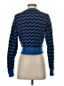 Noisy May Chevron-herringbone Blue Pullover Sweater Size S - photo 2