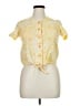 Unbranded Yellow Short Sleeve Blouse Size XL (estimated) - photo 1
