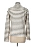 Caslon 100% Cotton Stripes Ivory Jacket Size L - photo 2