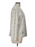 Caslon 100% Cotton Stripes Ivory Jacket Size L - photo 4