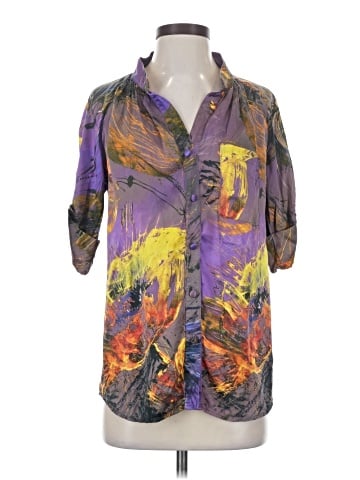 Fifteen Twenty 3/4 Sleeve Silk Top (view 1)
